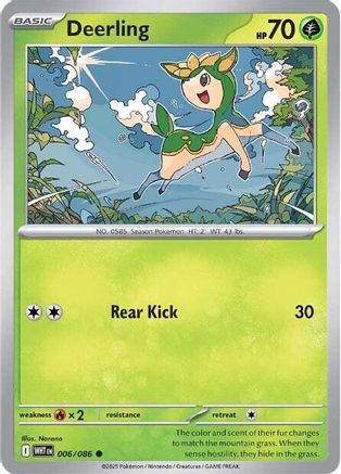 Deerling (6) Common Reverse Holofoil