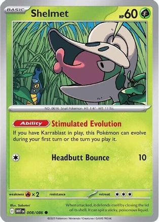 Shelmet (8) Common Reverse Holofoil