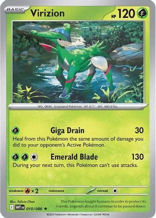 Virizion (10) Rare Holofoil