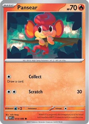 Pansear (14) Common Reverse Holofoil