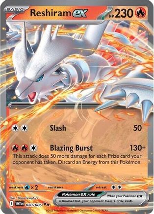 Reshiram ex (20) Double Rare Holofoil