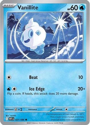 Vanillite (27) Common Reverse Holofoil
