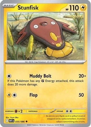 Stunfisk (35) Uncommon Reverse Holofoil