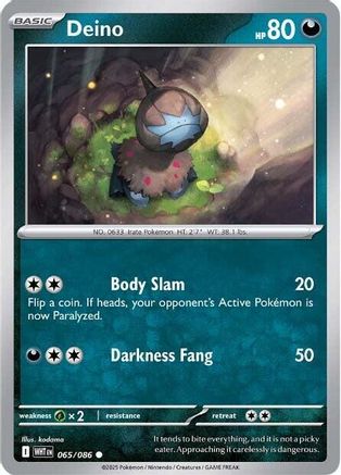 Deino (65) Common Reverse Holofoil