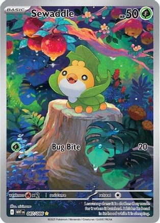Sewaddle - 087/086 (87) Illustration Rare Holofoil