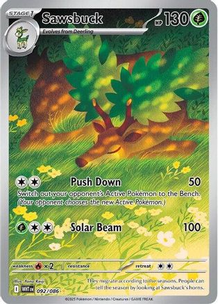 Sawsbuck - 092/086 (92) Illustration Rare Holofoil