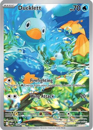 Ducklett - 109/086 (109) Illustration Rare Holofoil