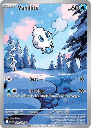 Vanillite - 111/086 (111) Illustration Rare Holofoil