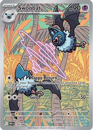 Swoobat - 120/086 (120) Illustration Rare Holofoil