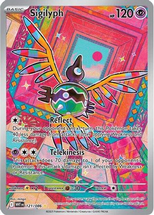 Sigilyph - 121/086 (121) Illustration Rare Holofoil