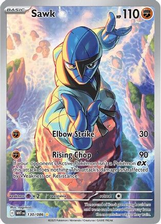 Sawk - 130/086 (130) Illustration Rare Holofoil