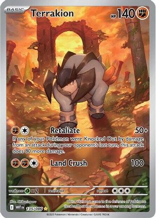Terrakion - 135/086 (135) Illustration Rare Holofoil