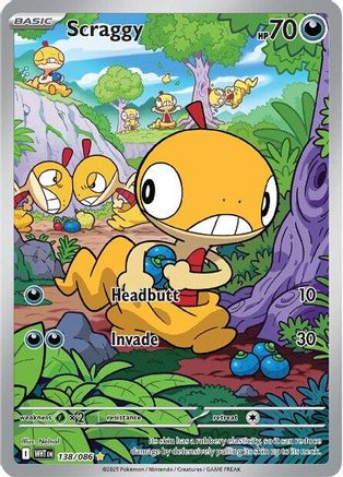 Scraggy - 138/086 (138) Illustration Rare Holofoil