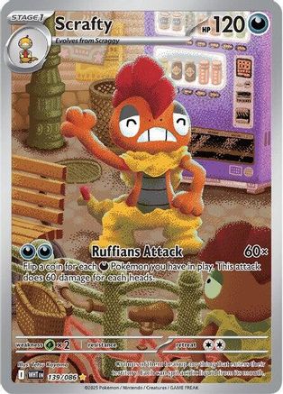 Scrafty - 139/086 (139) Illustration Rare Holofoil