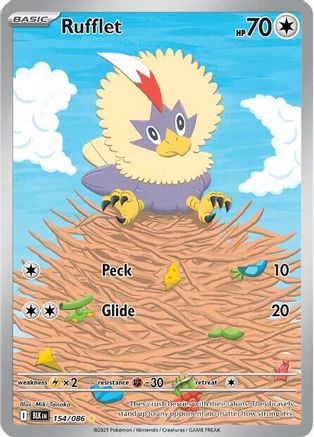 Rufflet - 154/086 (154) Illustration Rare Holofoil