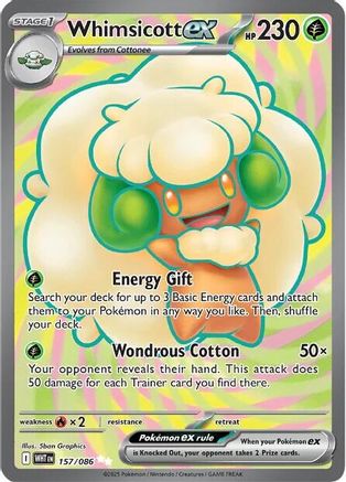 Whimsicott ex - 157/086 (157) Ultra Rare Holofoil
