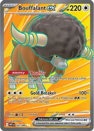 Bouffalant ex - 162/086 (162) Ultra Rare Holofoil