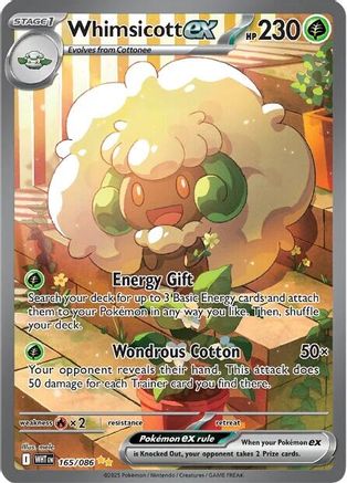 Whimsicott ex - 165/086 (165) Special Illustration Rare Holofoil