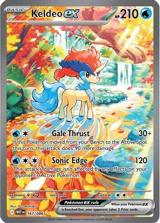 Keldeo ex - 167/086 (167) Special Illustration Rare Holofoil (Cabinet-NM)