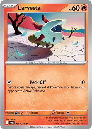 Larvesta (15) Common Reverse Holofoil
