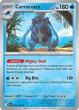 Carracosta (23) Rare Reverse Holofoil