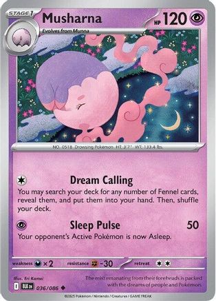 Musharna (36) Uncommon Reverse Holofoil