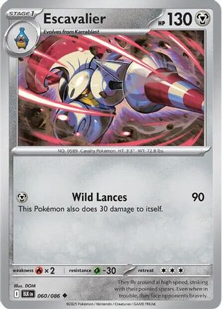 Escavalier (60) Common Reverse Holofoil