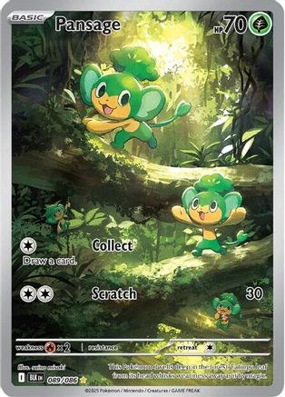 Pansage - 089/086 (89) Illustration Rare Holofoil