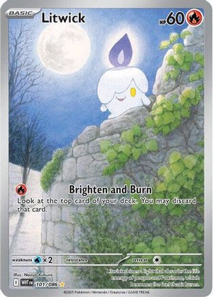 Litwick - 101/086 (101) Illustration Rare Holofoil (Cabinet-NM)