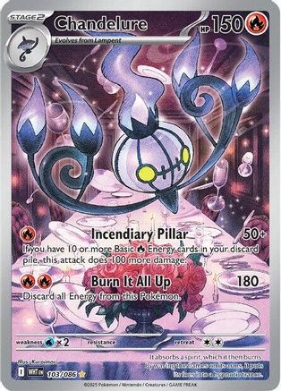 Chandelure - 103/086 (103) Illustration Rare Holofoil