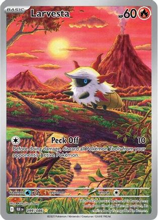 Larvesta - 099/086 (99) Illustration Rare Holofoil