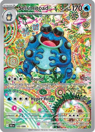 Seismitoad - 105/086 (105) Illustration Rare Holofoil (Cabinet-NM)