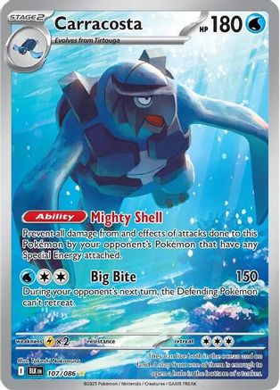 Carracosta - 107/086 (107) Illustration Rare Holofoil