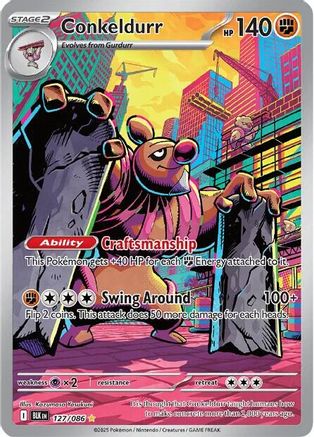 Conkeldurr - 127/086 (127) Illustration Rare Holofoil