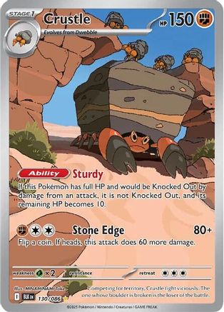 Crustle - 130/086 (130) Illustration Rare Holofoil