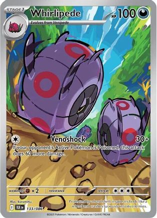 Whirlipede - 133/086 (133) Illustration Rare Holofoil
