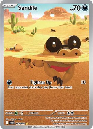 Sandile - 135/086 (135) Illustration Rare Holofoil