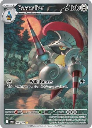 Escavalier - 138/086 (138) Illustration Rare Holofoil