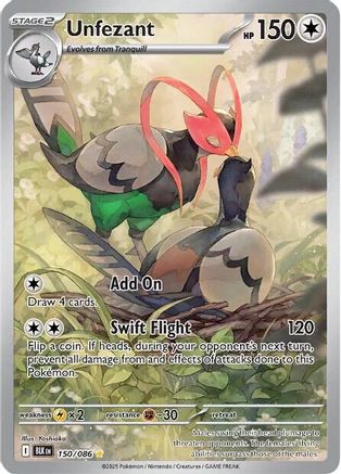 Unfezant - 150/086 (150) Illustration Rare Holofoil