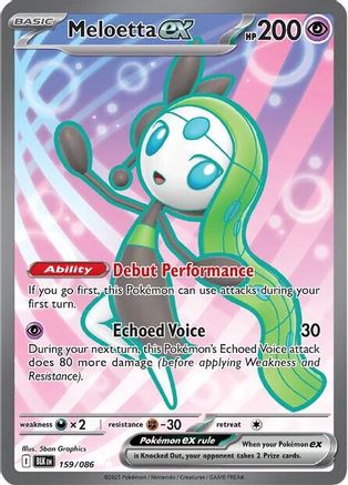 Meloetta ex - 159/086 (159) Secret Rare Holofoil