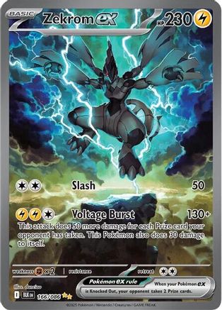 Zekrom ex - 166/086 (166) Special Illustration Rare Holofoil (Cabinet-nm)