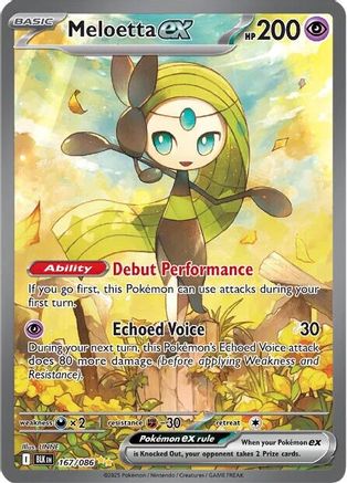 Meloetta ex - 167/086 (167) Special Illustration Rare Holofoil (Cabinet-NM)