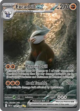 Excadrill ex - 168/086 (168) Special Illustration Rare Holofoil