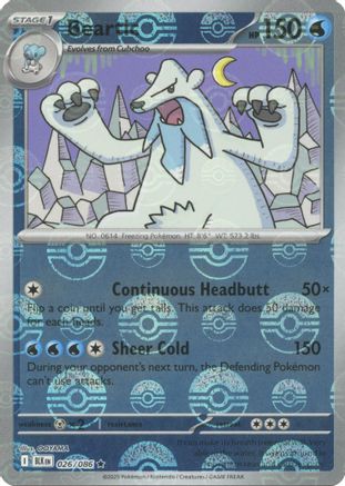 Beartic (Poke Ball Pattern) (26) Rare Holofoil