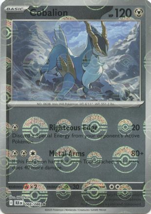Cobalion (Poke Ball Pattern) (66) Rare Holofoil