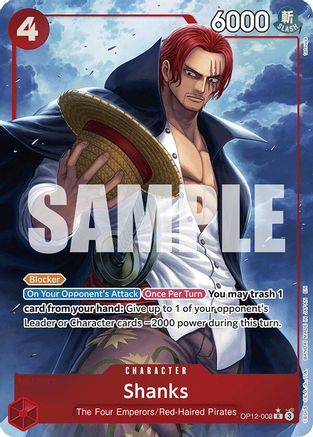 Shanks (008) (Alternate Art) (OP12-008) - Legacy of the Master Foil (Cabinet-NM)