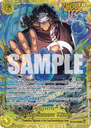 Bartholomew Kuma (OP12-119) - Legacy of the Master Foil (Cabinet-NM)