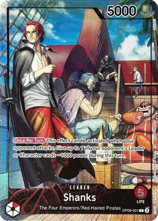 Shanks (2025 PSA Magazine Promo) (OP09-001) - One Piece Promotion Cards Foil (Cabinet-nm)