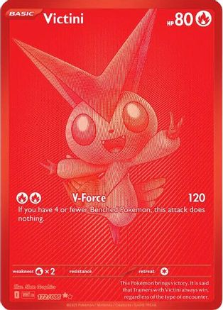 Victini - 172/086 (172) Black White Rare Holofoil