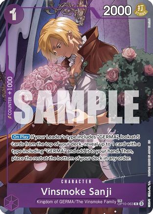 Vinsmoke Sanji (TR) (OP10-063) - Legacy of the Master Foil (Cabinet-NM)